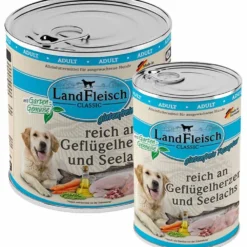Landfleisch>Futterfreund Landfleisch pur Geflügelherz + Seelachs