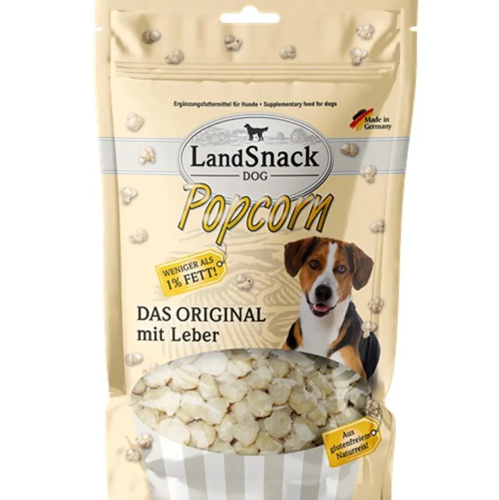 Landfleisch|Landsnack>Futterfreund LandSnack Dog Popcorn mit Leber 100g