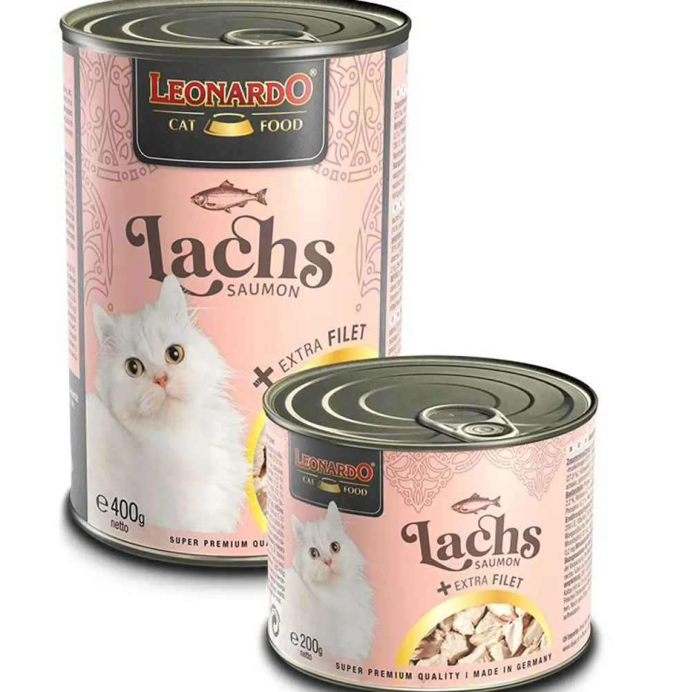 Leonardo>Futterfreund Leonardo Dose Lachs + extra Filet