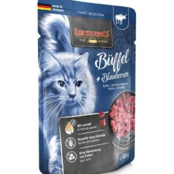 Leonardo>Futterfreund Leonardo Pouch Büffel + Blaubeeren 85g