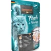 Leonardo>Futterfreund Leonardo Pouch Fisch + Shrimps 85g