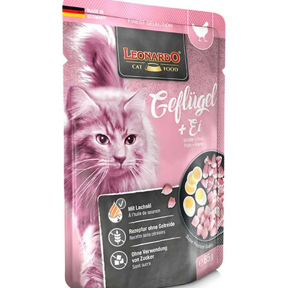 Leonardo>Futterfreund Leonardo Pouch Geflügel + Ei 85g