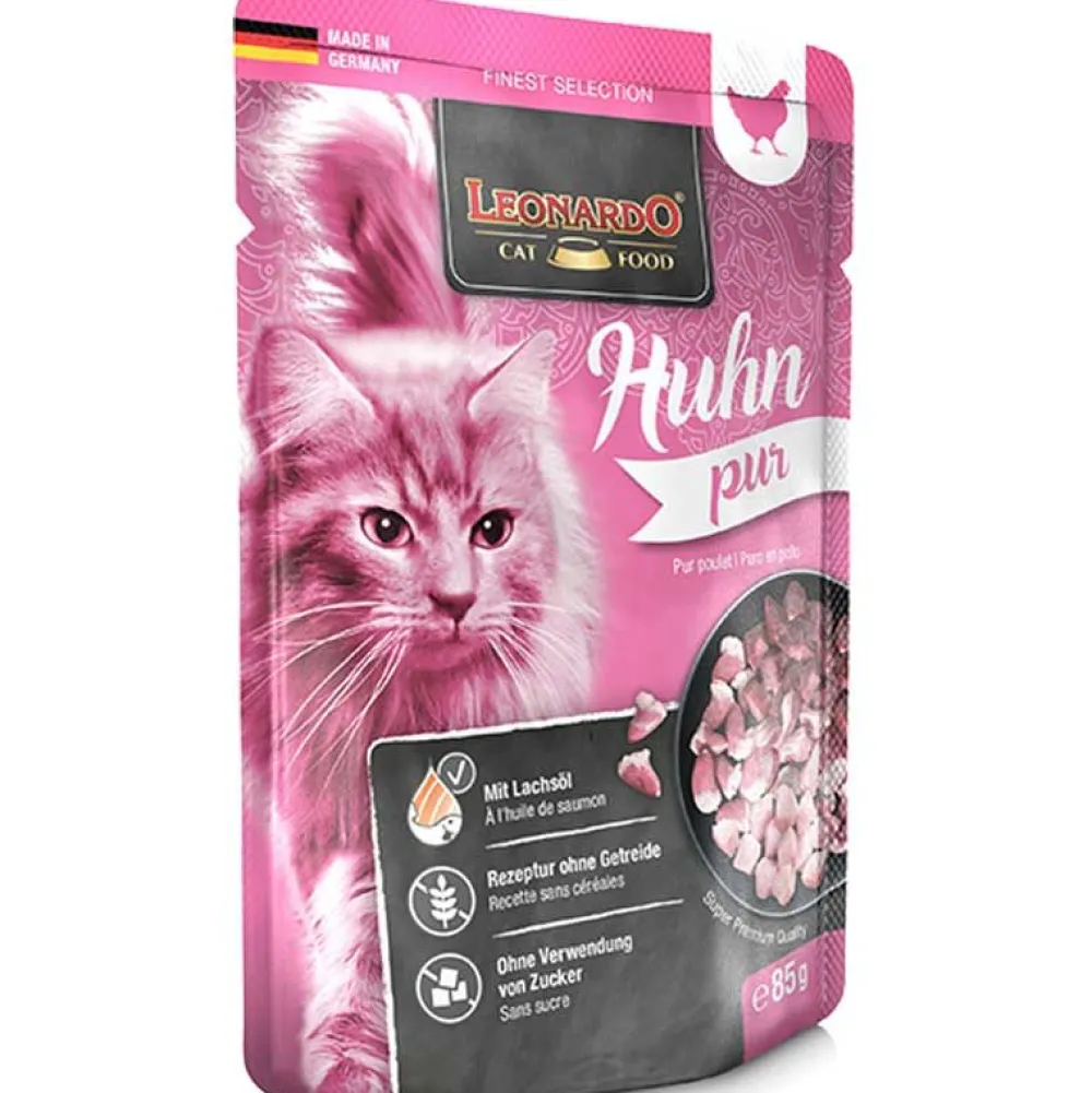 Leonardo>Futterfreund Leonardo Pouch Huhn pur 85g