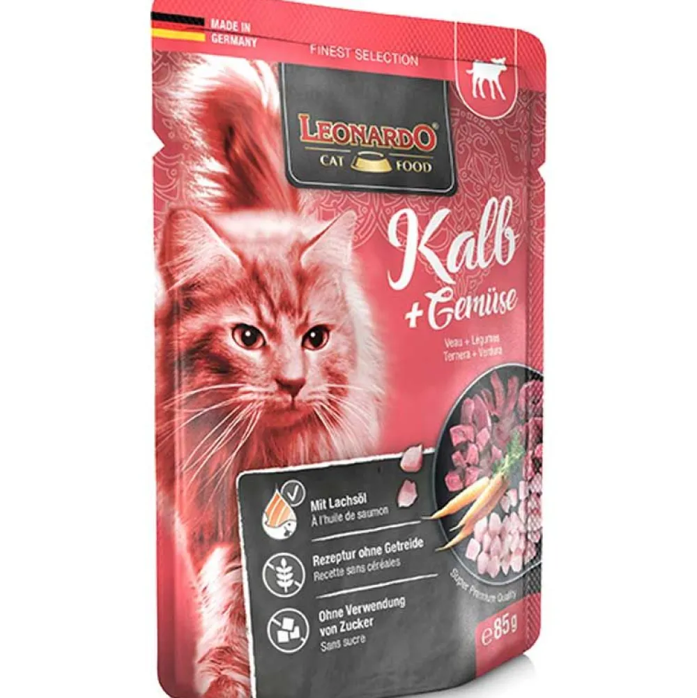 Leonardo>Futterfreund Leonardo Pouch Kalb + Gemüse 85g