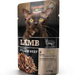 Leonardo>Futterfreund Leonardo Pouch Lamb + extra pulled Beef 70g