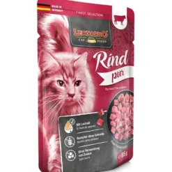 Leonardo>Futterfreund Leonardo Pouch Rind pur 85g