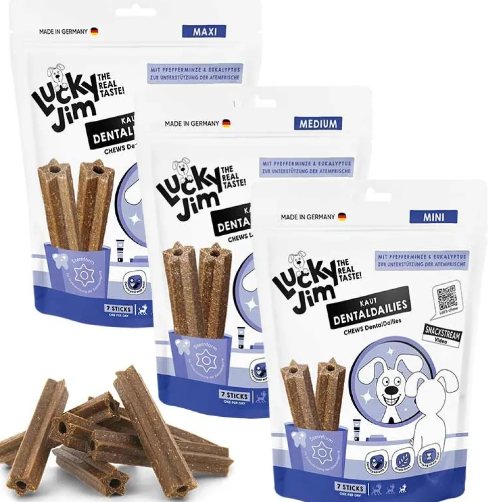 Zahnpflege|Lucky Jim>Futterfreund Lucky Jim DentalDailies, 7 Sticks