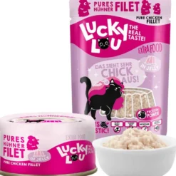 Lucky Lou>Futterfreund Lucky Lou Extrafood Hühnerfilet in Jelly