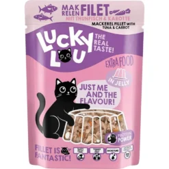Lucky Lou>Futterfreund Lucky Lou Extrafood Makrelenfilet + Thunfisch in Jelly