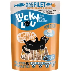 Lucky Lou>Futterfreund Lucky Lou Extrafood Makrelenfilet + Seebrasse in Jelly