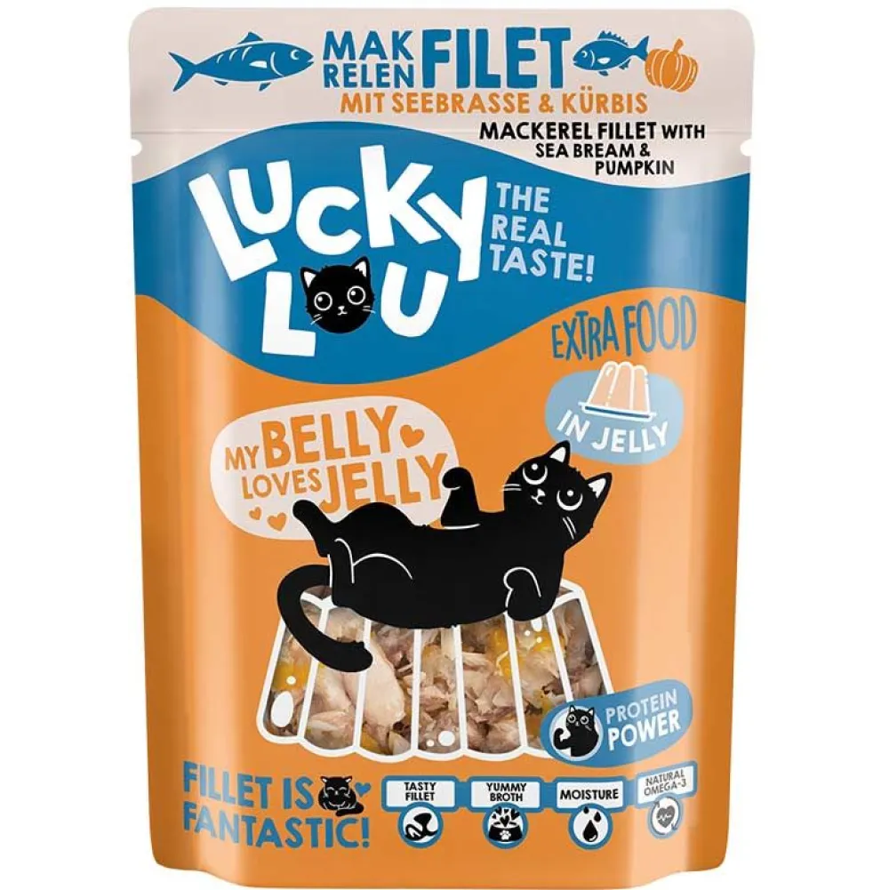 Lucky Lou>Futterfreund Lucky Lou Extrafood Makrelenfilet + Seebrasse in Jelly
