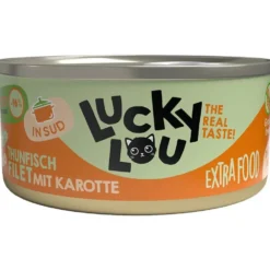 Lucky Lou>Futterfreund Lucky Lou Extrafood Thunfisch mit Karotte in Sud 70g