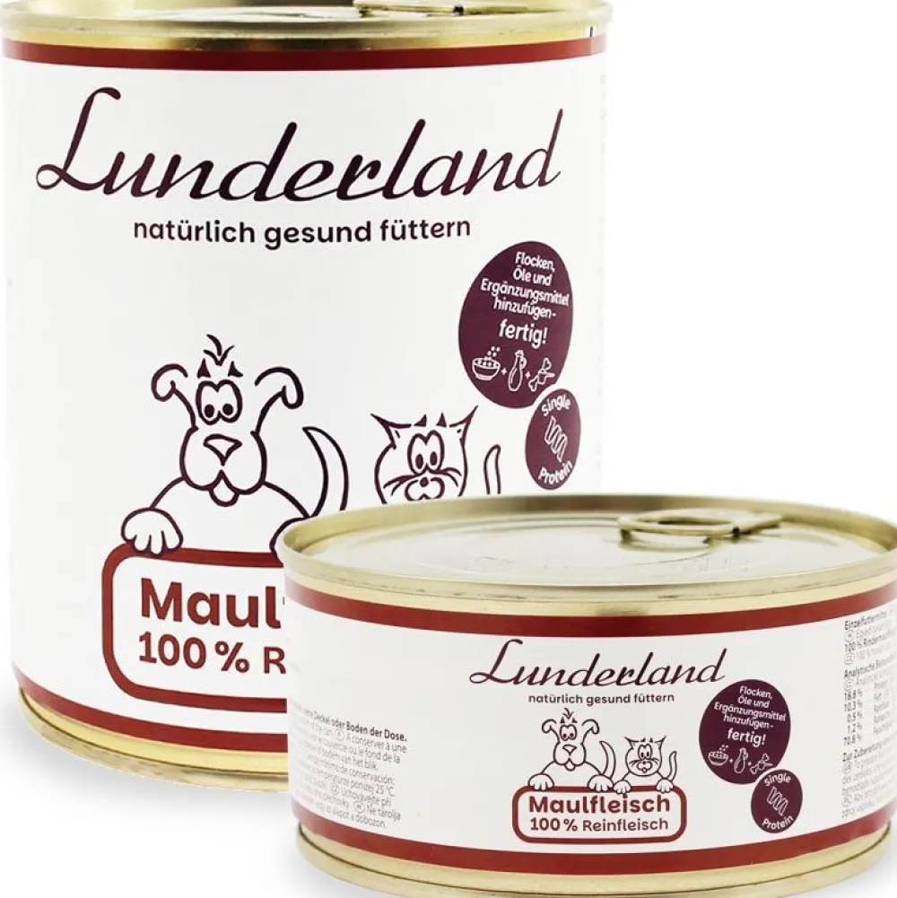 Lunderland|Lunderland>Futterfreund Lunderland Reinfleisch-Dose Maulfleisch