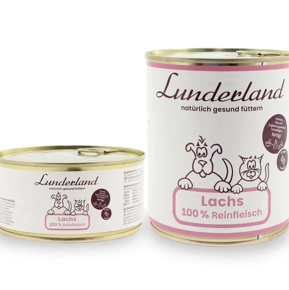 Lunderland>Futterfreund Lunderland Reinfleisch-Dose Lachs