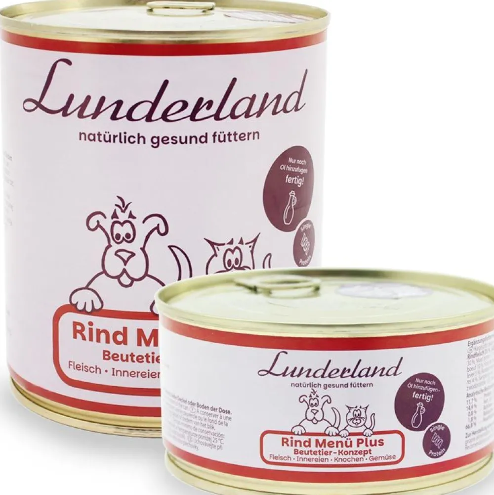 Lunderland>Futterfreund Lunderland Rind Menü Plus