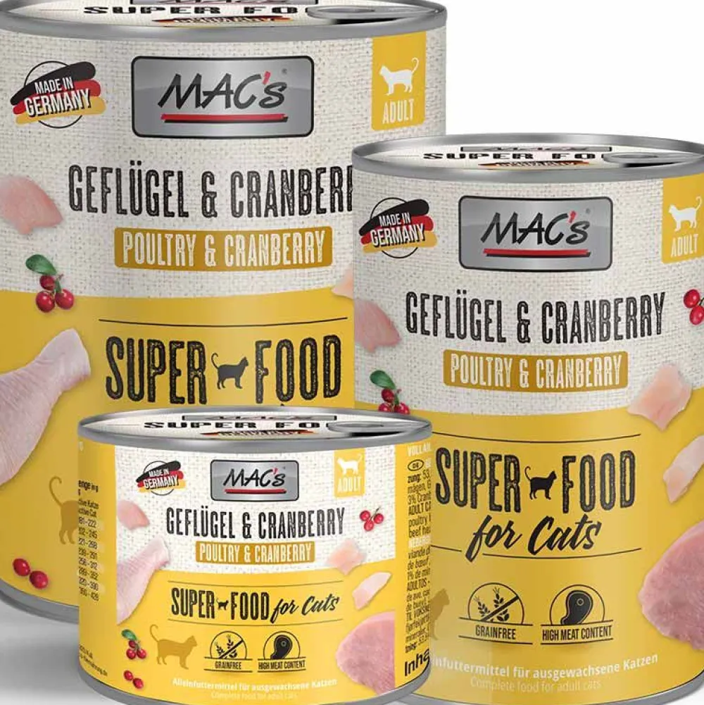 Macs>Futterfreund Macs Cat Dose Geflügel und Cranberry