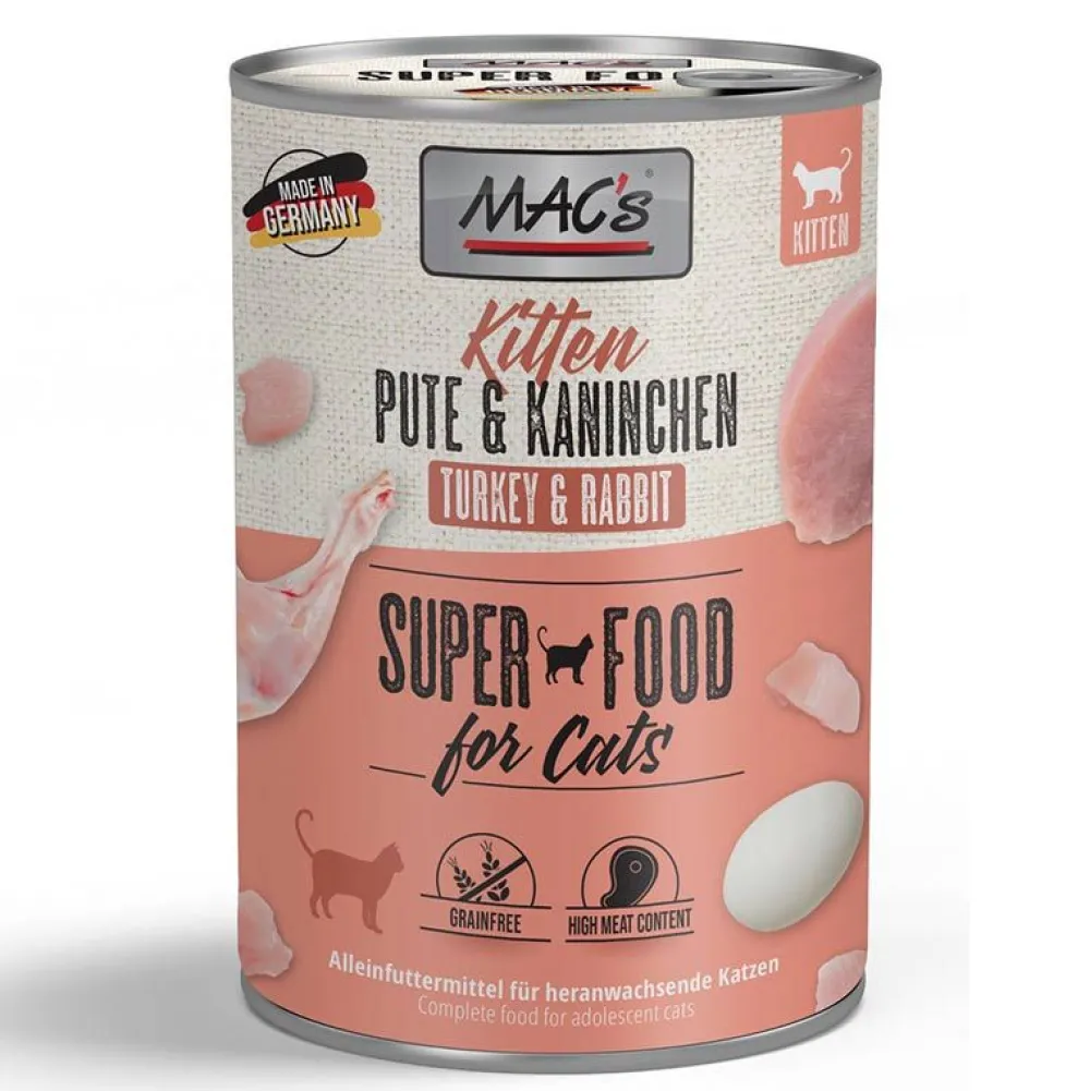 Macs>Futterfreund Macs Cat Dose Kitten Pute und Kaninchen