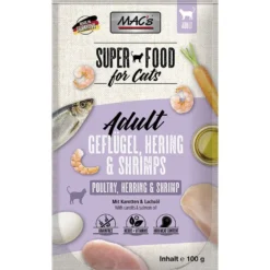 Macs>Futterfreund Macs Cat Pouch Geflügel, Hering + Shrimps 100g