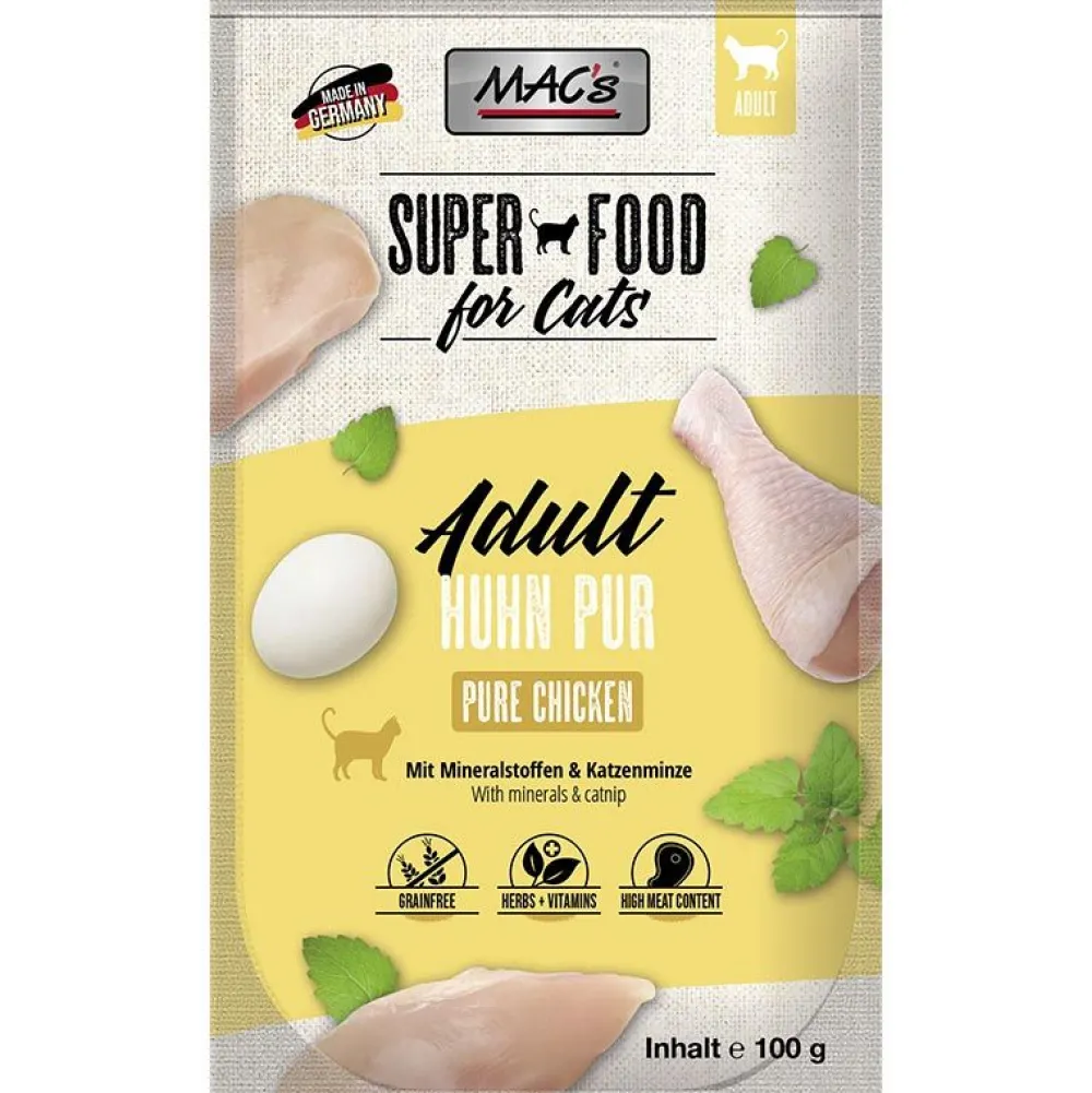 Macs>Futterfreund Macs Cat Pouch Huhn pur 100g