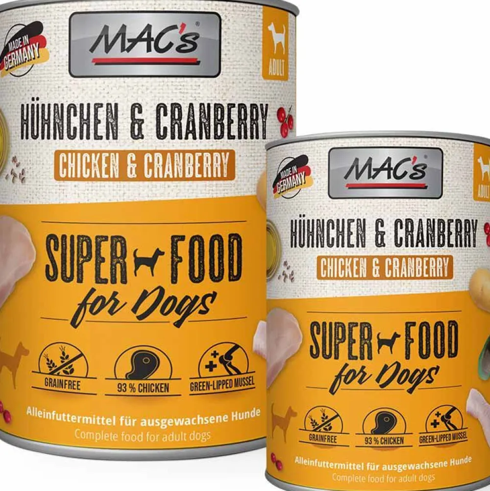 Macs>Futterfreund Macs Dog Hühnchen und Cranberry
