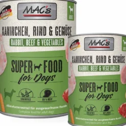 Macs>Futterfreund Macs Dog Kaninchen, Rind und Gemüse