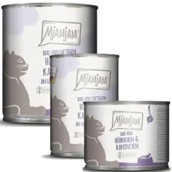Mjamjam>Futterfreund MjAMjAM DUO von saftigem Hühnchen + Kaninchen an Kürbis