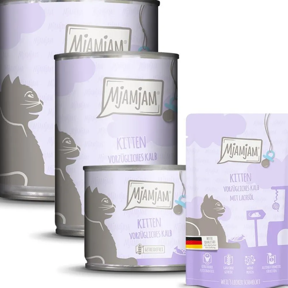 Mjamjam>Futterfreund MjAMjAM Kitten vorzügliches Kalb mit Lachsöl