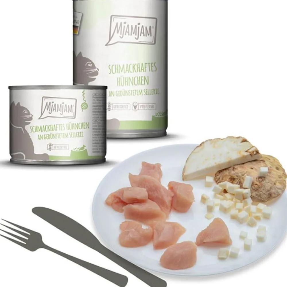 Mjamjam>Futterfreund MjAMjAM schmackhaftes Hühnchen an gedünstetem Sellerie