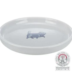 Katzennäpfe>Futterfreund Napf, flach und breit, Katze, Keramik, 0,6 l / 23 cm, grau