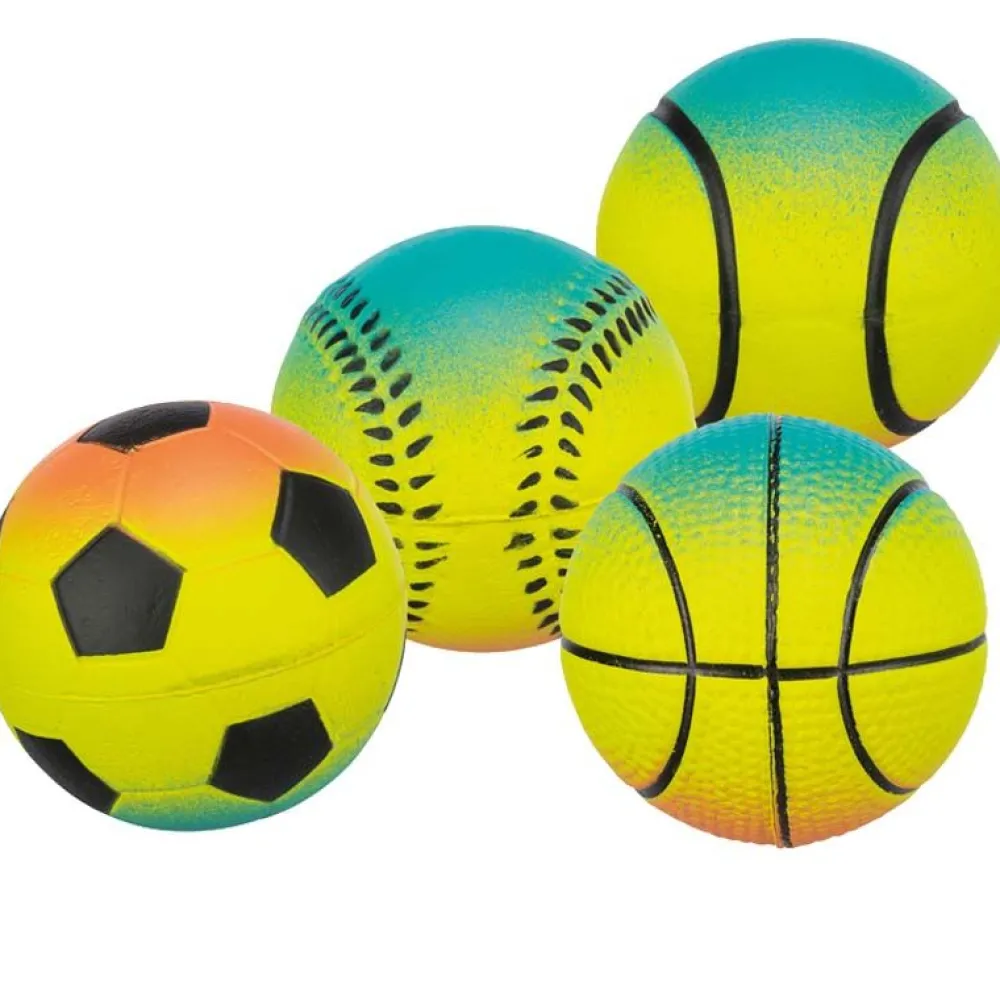Sommer|Spielzeug>Futterfreund Neonball, schwimmt, Moosgummi, 7cm