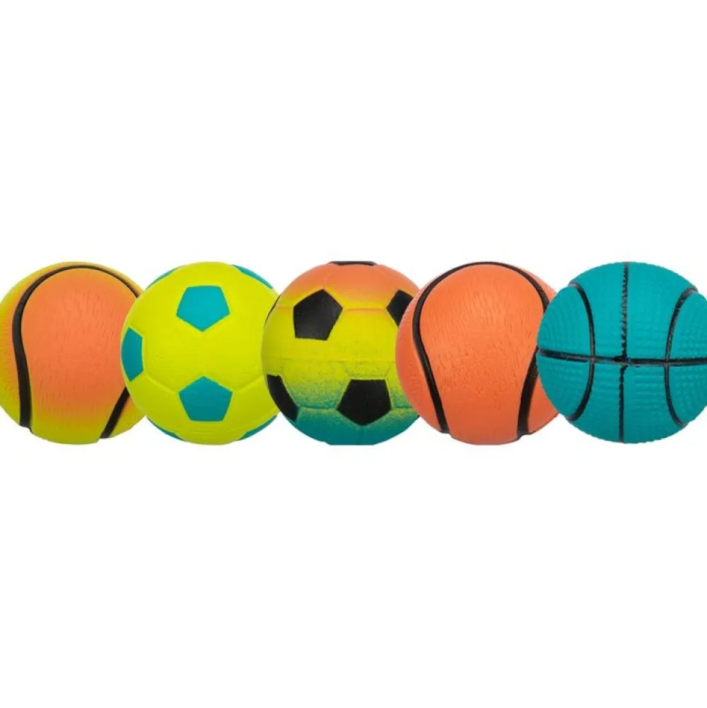Sommer|Spielzeug>Futterfreund Neonball, schwimmt, Moosgummi, 4,5cm