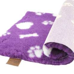 Katzen Schlafplatz|Schlafplatz>Futterfreund Original Vetbed® Isobed SL purple Hearts Paw+Bones