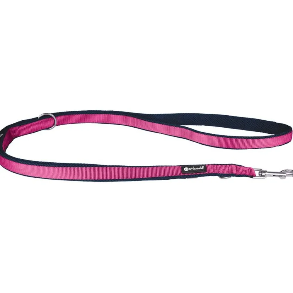 Halsbänder, Leinen & Geschirre>Futterfreund Petlando Magnetech verstellbare Führleine, navy/fuchsia
