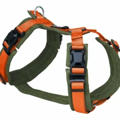 Halsbänder, Leinen & Geschirre>Futterfreund Petando agnetech Y-Cofort Gechirr, oive/orange
