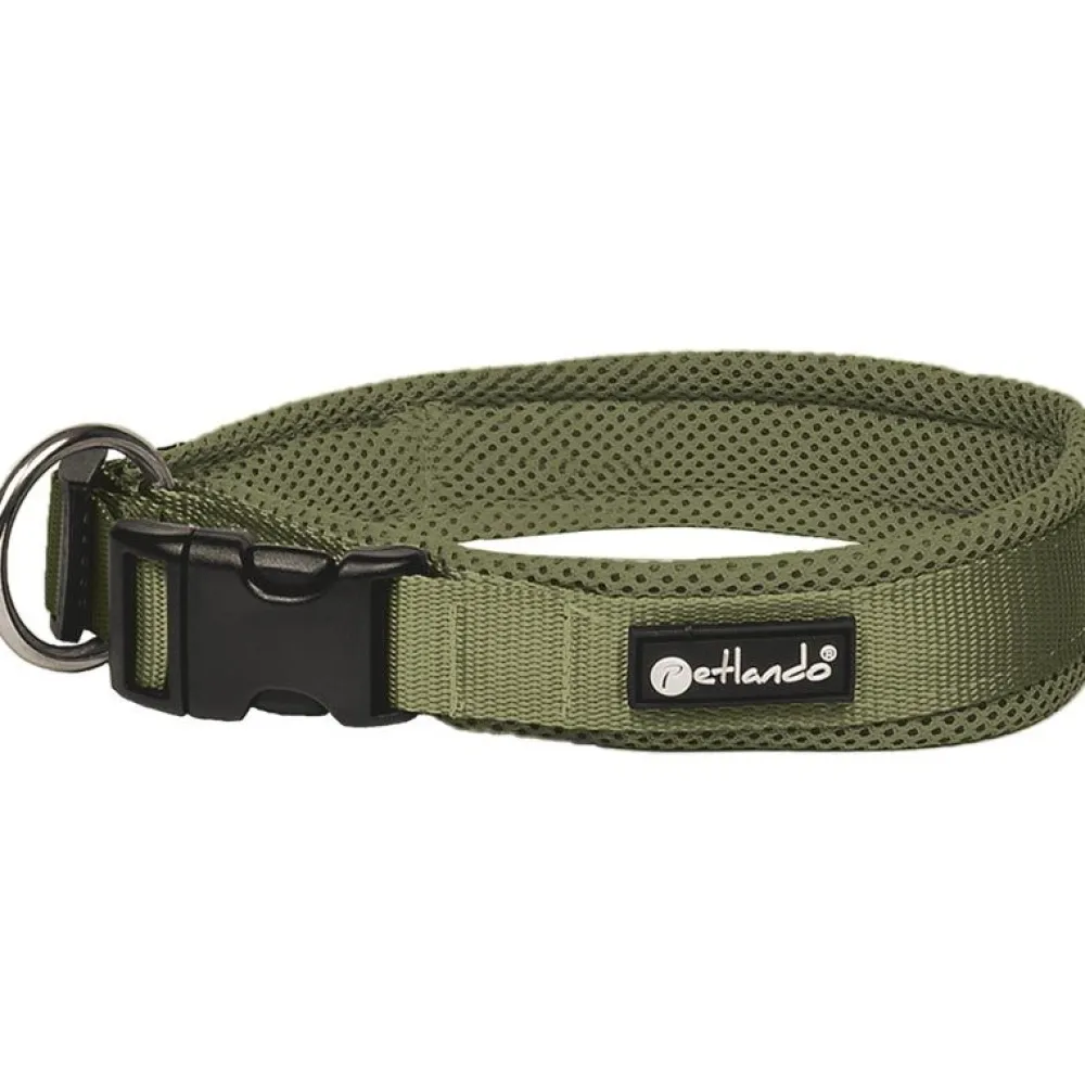 Halsbänder, Leinen & Geschirre>Futterfreund Petlando Mesh Halsband, olive