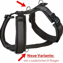 Halsbänder, Leinen & Geschirre>Futterfreund Petlando Mesh Y-Comfort Geschirr, schwarz