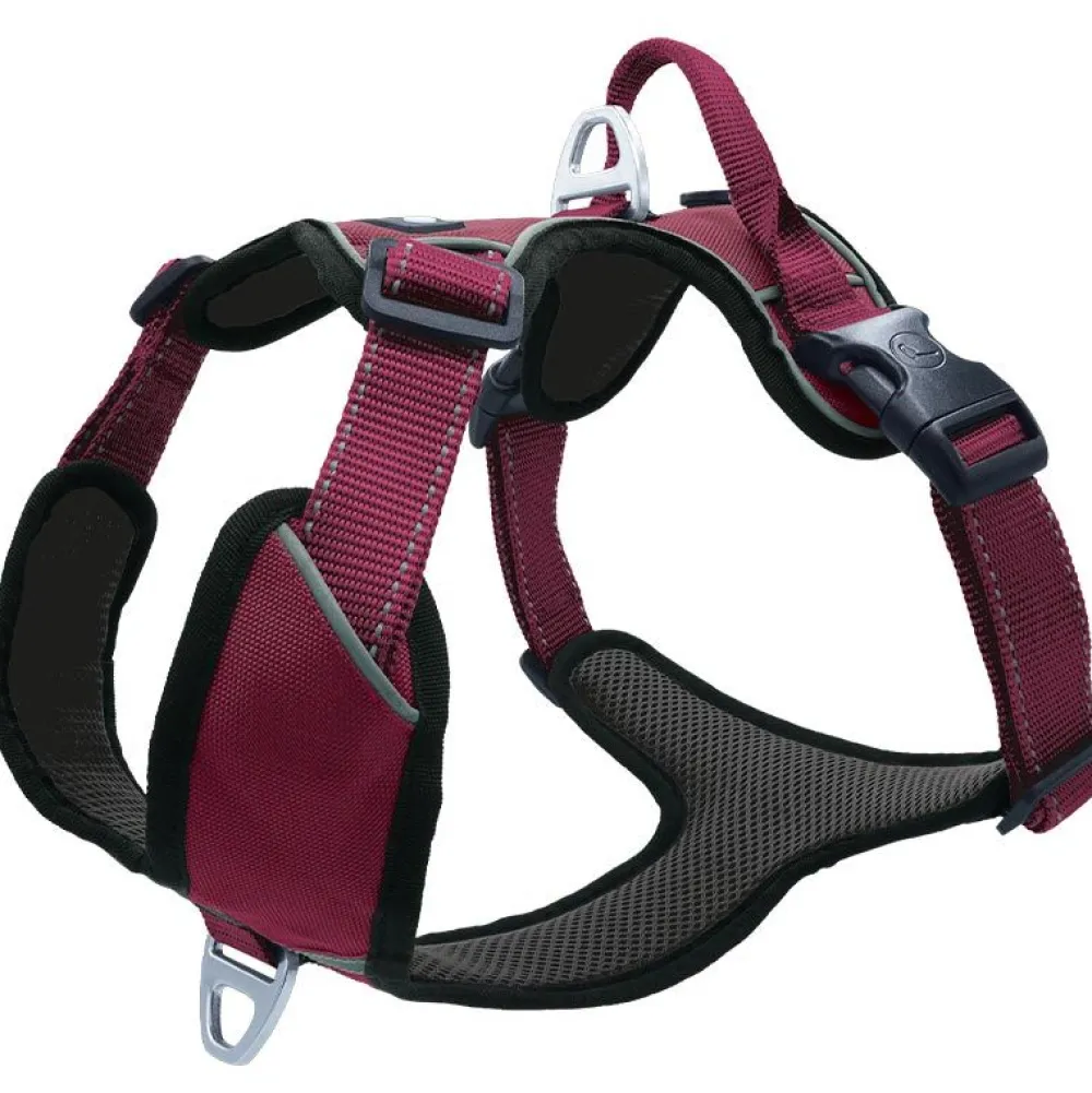 Halsbänder, Leinen & Geschirre>Futterfreund Petlando Outdoor Geschirr, berry