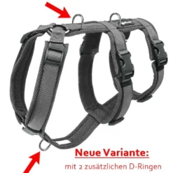 Halsbänder, Leinen & Geschirre>Futterfreund Petlando Sicherheitsgeschirr, anthrazit