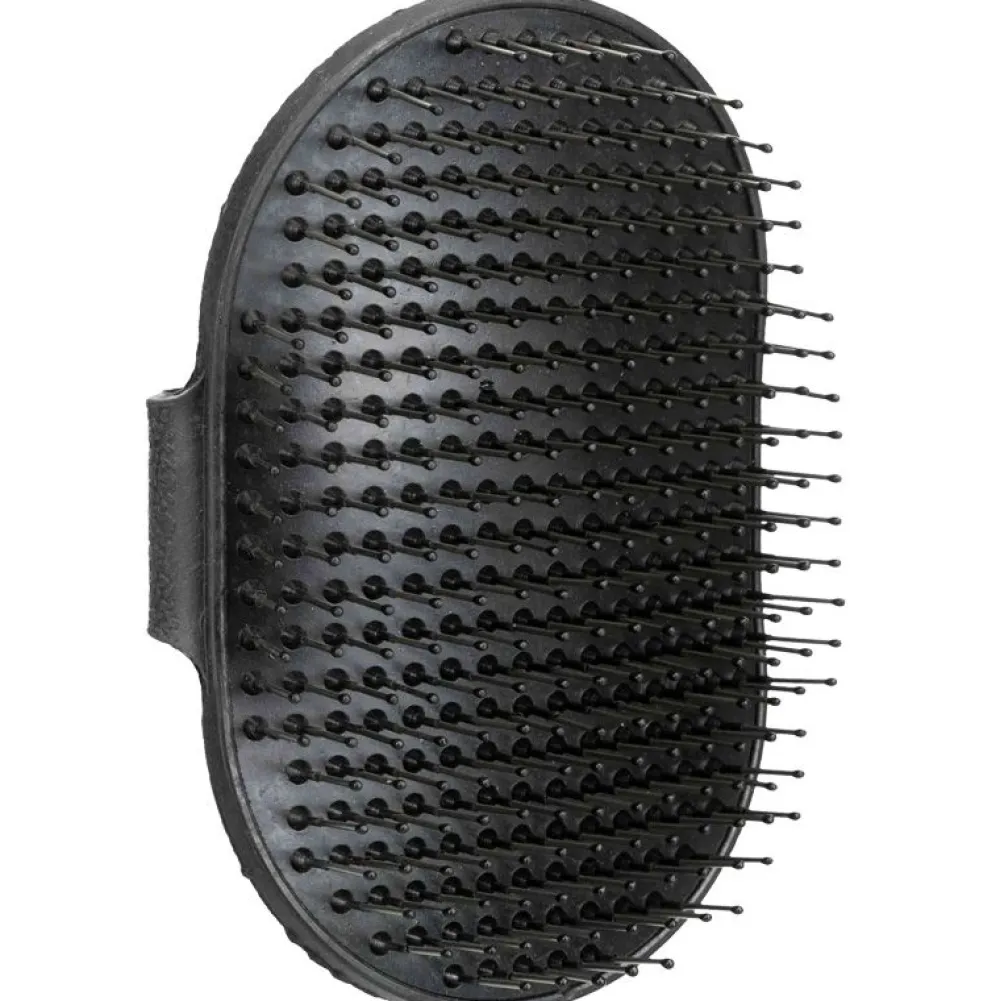Bürsten & Kämme|Fellpflege>Futterfreund Pflegestriegel, oval, 8×13 cm