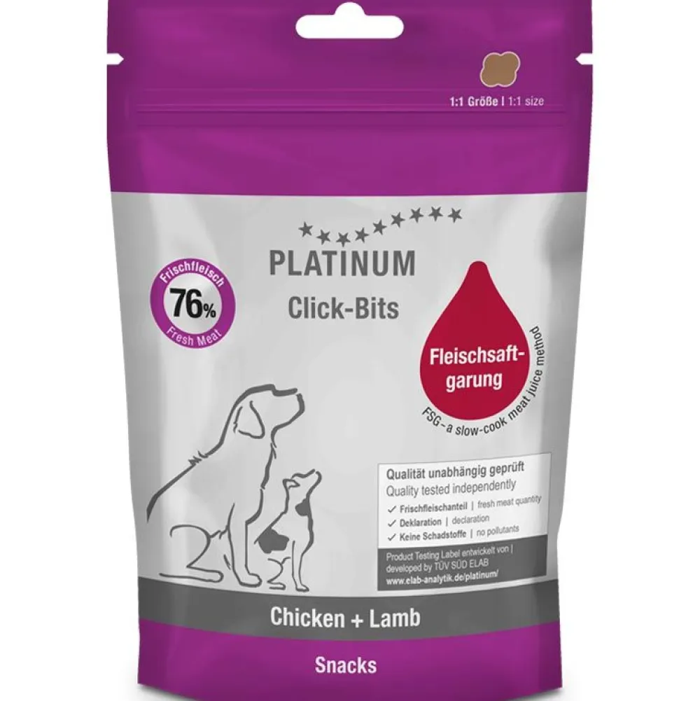 Platinum>Futterfreund Platinum Click-Bits Chicken + Lamb 150g