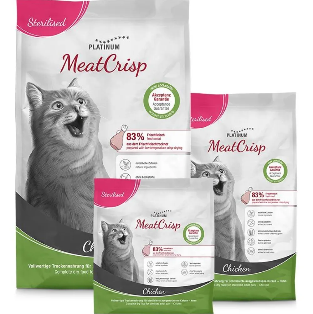Platinum>Futterfreund Platinum Katze MeatCrisp Sterilised Chicken