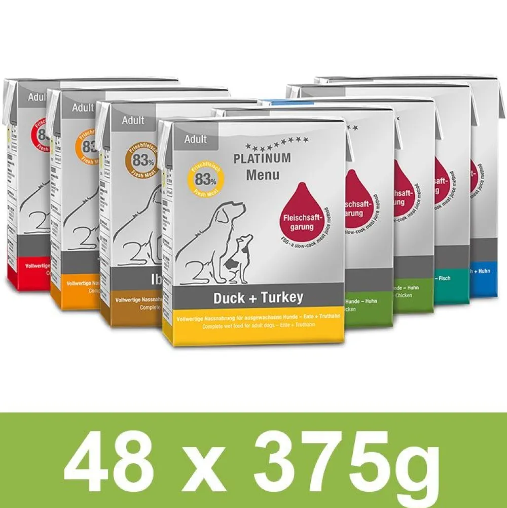 Platinum>Futterfreund Platinum Vorteilspack Menu 4 Karton (48x375g)