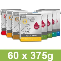 Platinum>Futterfreund Platinum Vorteilspack Menu 5 Karton (60x375g)