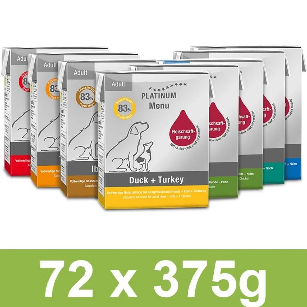 Platinum>Futterfreund Platinum Vorteilspack Menu 6 Karton (72x375g)