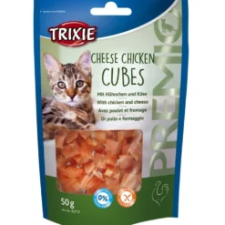 Trixie>Futterfreund Premio Cheese Chicken Cubes, Huhn mit Käse 50g