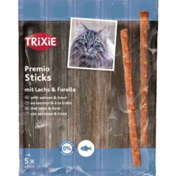 Trixie>Futterfreund Premio Stick Quintett, Lachs/Forelle, 5×5g