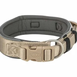 Halsbänder, Leinen & Geschirre>Futterfreund Premium Halsband, extra breit, sand/grafit
