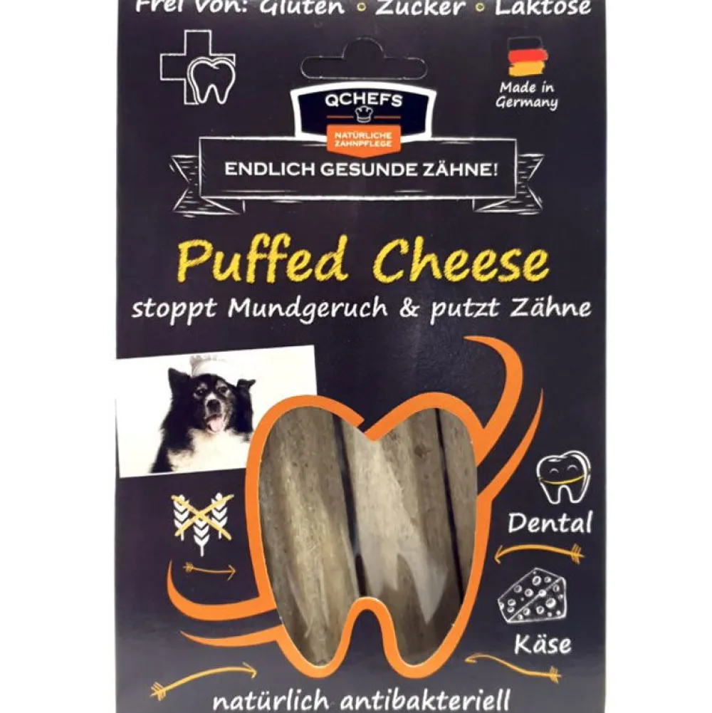Qchefs|Zahnpflege>Futterfreund QCHEFS Puffed Cheese, 3er Pack (72g)