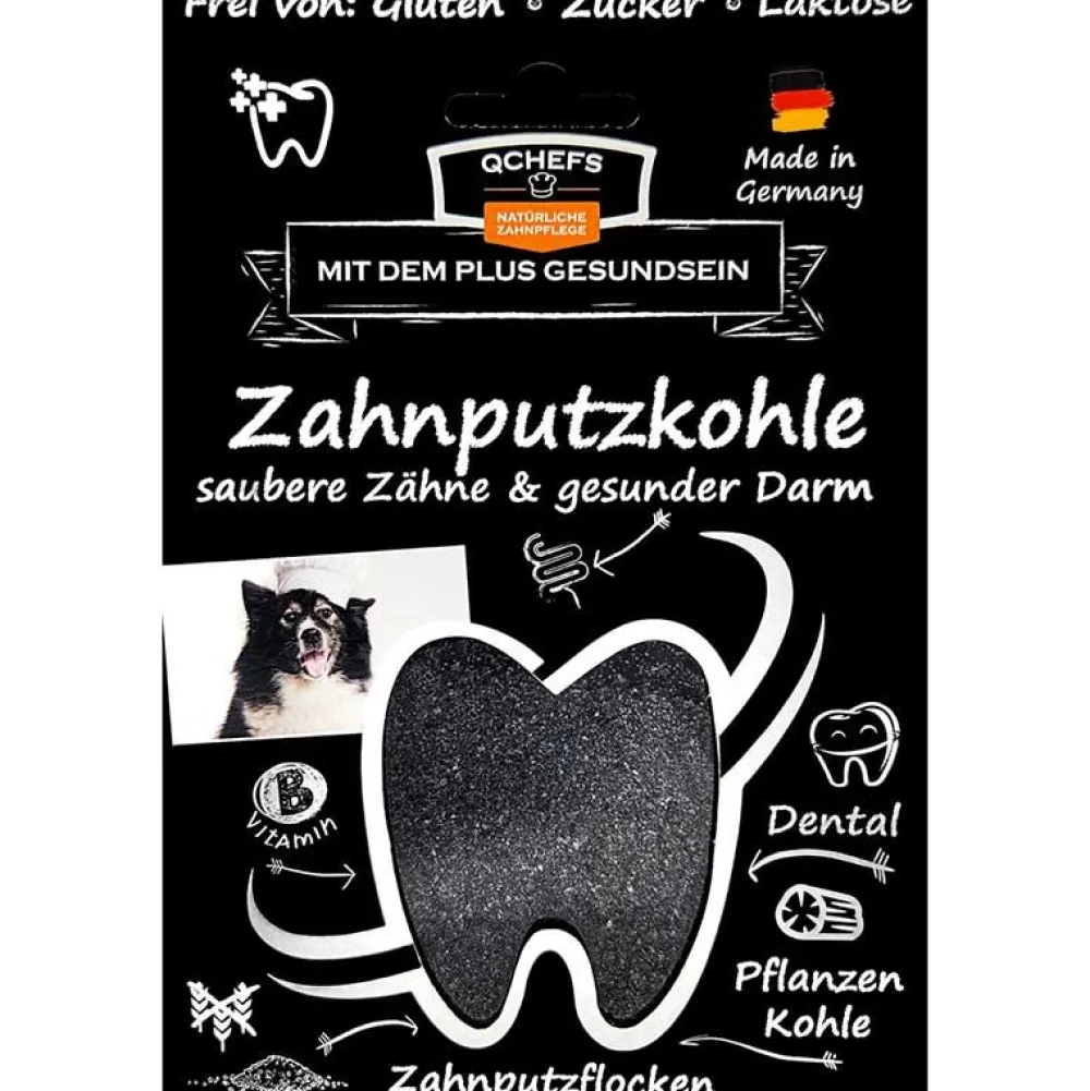 Qchefs|Zahnpflege>Futterfreund QCHEFS Zahnputzkohle 80g