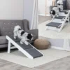 Unterwegs Mit Hund>Futterfreund Rampe mit ausklappbaren Stufen, MDF, 44x46x106 cm, weiß